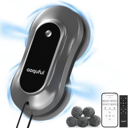 Robot limpiacristales inteligente WOOPSO - Doble pulverización de agua - Control remoto y aplicación