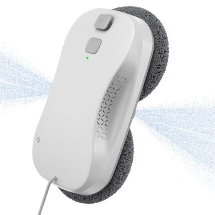 Robot limpiacristales eléctrico, robot limpiacristales con doble pulverizador de agua, navegación inteligente y control remoto.